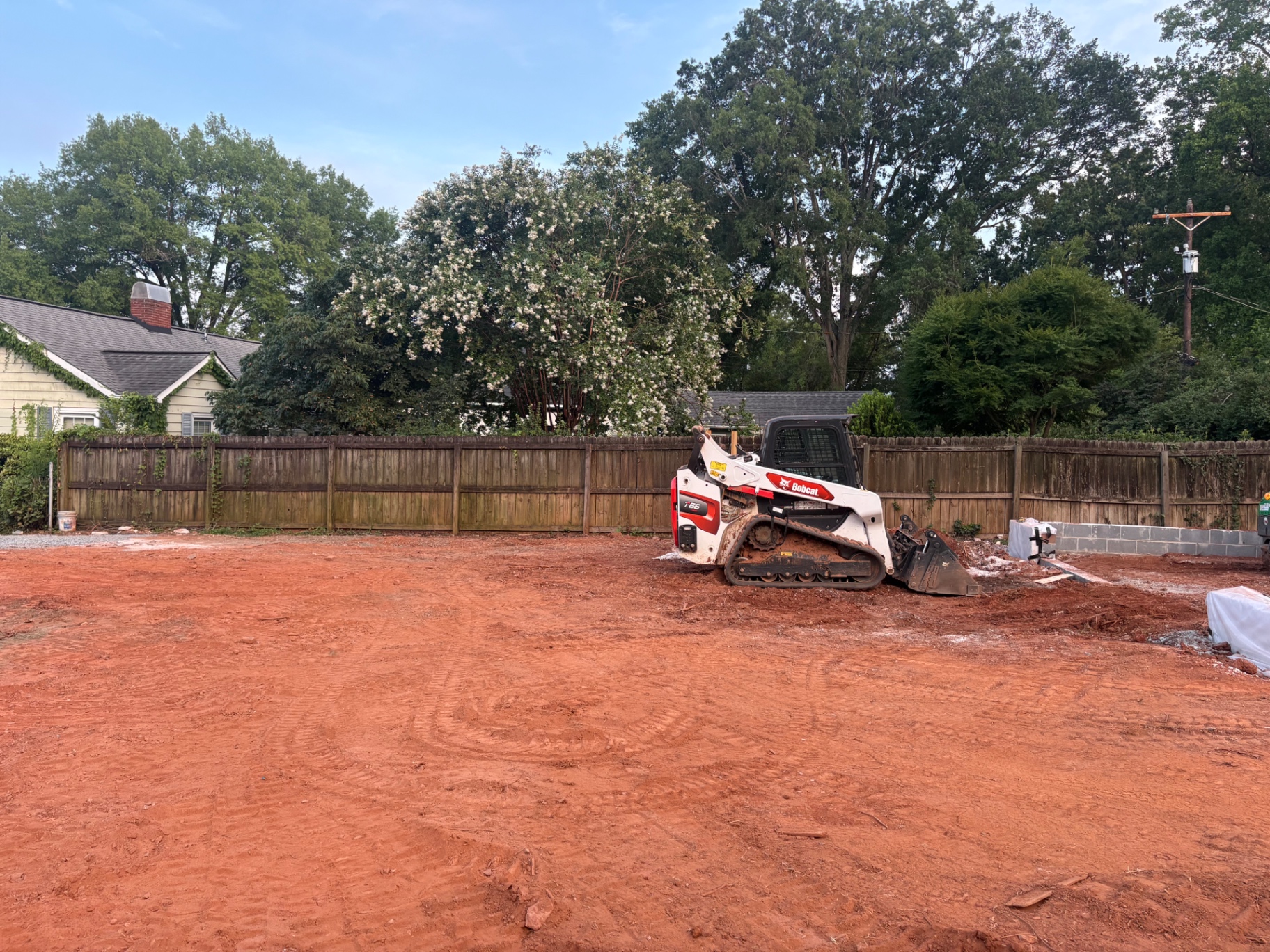 Grading & Excavation work in progress